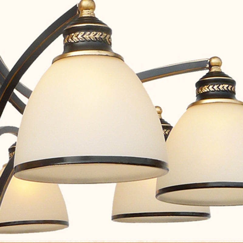 Luces de lámpara de lámpara de lámpara cónica industrial Luz colgante de vidrio para sala de estar