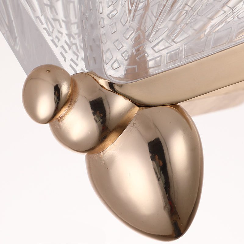 Metal Butterfly Shade Hanging Lights Modern Style 1 Head Hanging Mount Fixture for Bedroom