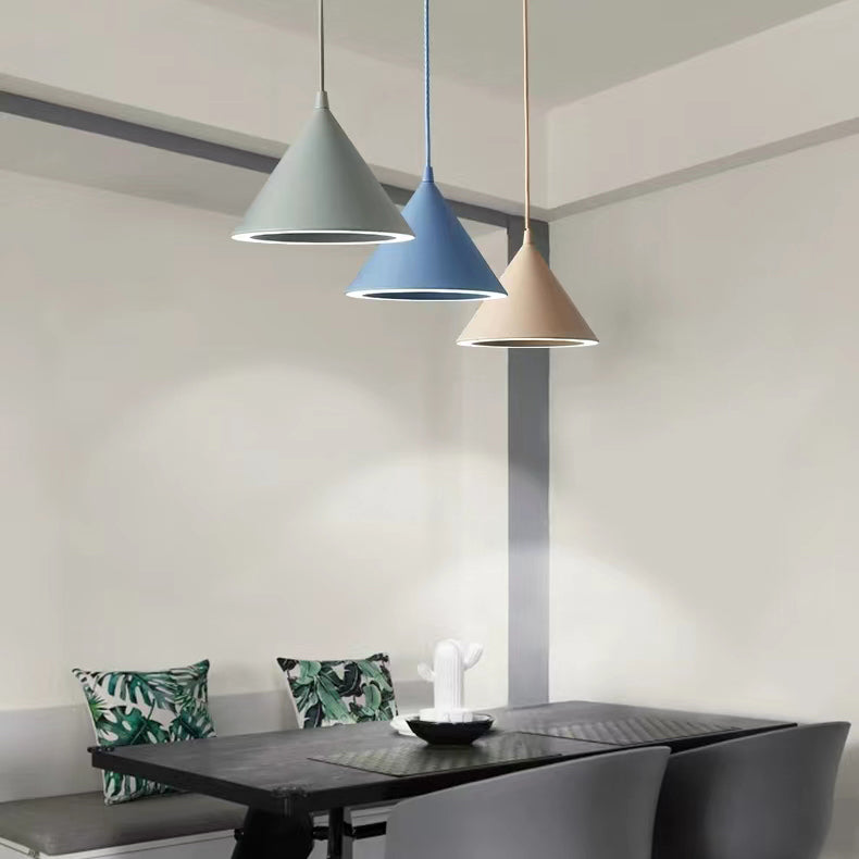 Contemporary Style Cone Pendant Lamp Metal 1 Light Hanging Pendant Light