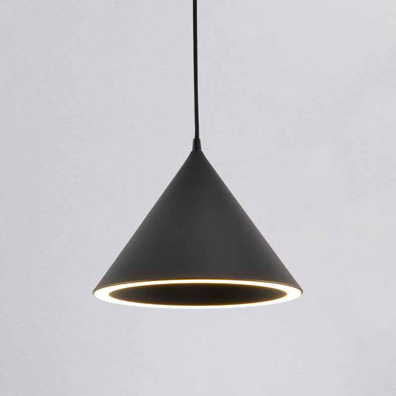 Macaron Hanging Light Fixture 1-Light Pendant Lamp with Plastic Shade for Living Room