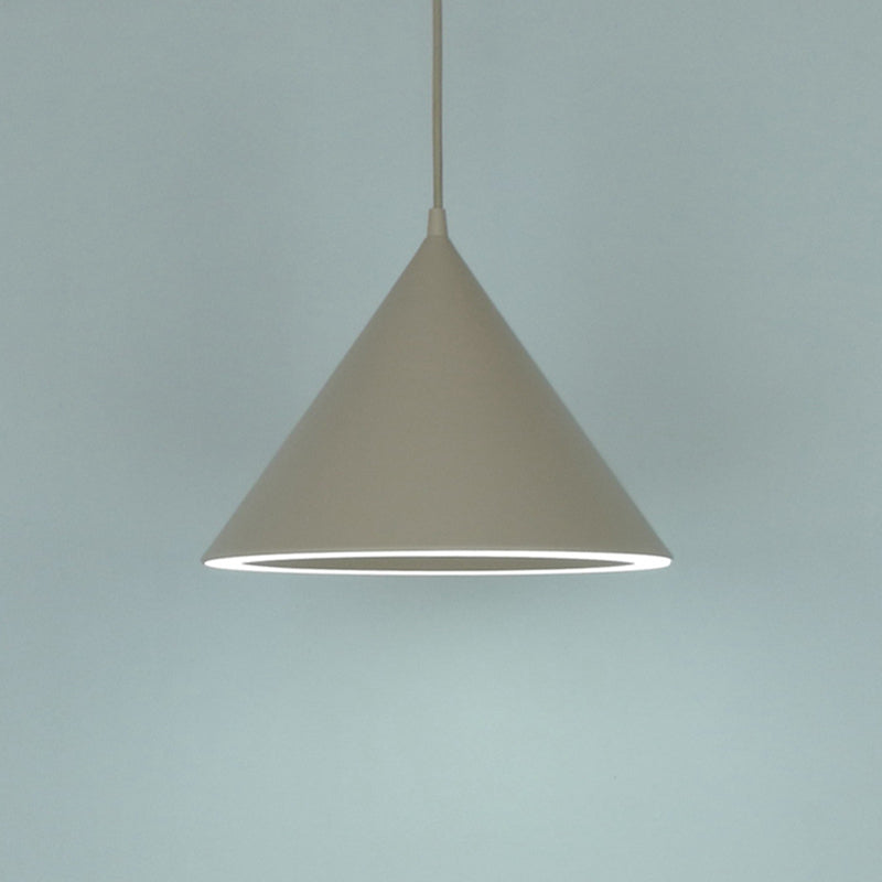 Macaron suspension de luminaire suspendu à 1 lumière avec une teinte en plastique pour le salon