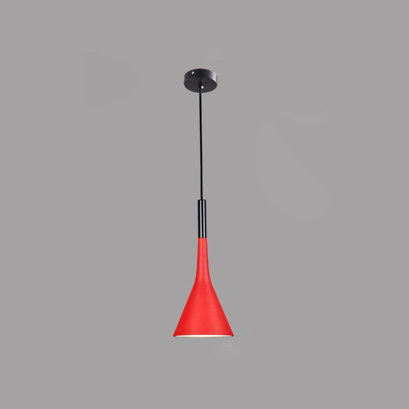 1 Lichthängeleuchte moderne Anhängerlampe mit Eisenschatten für Wohnzimmer