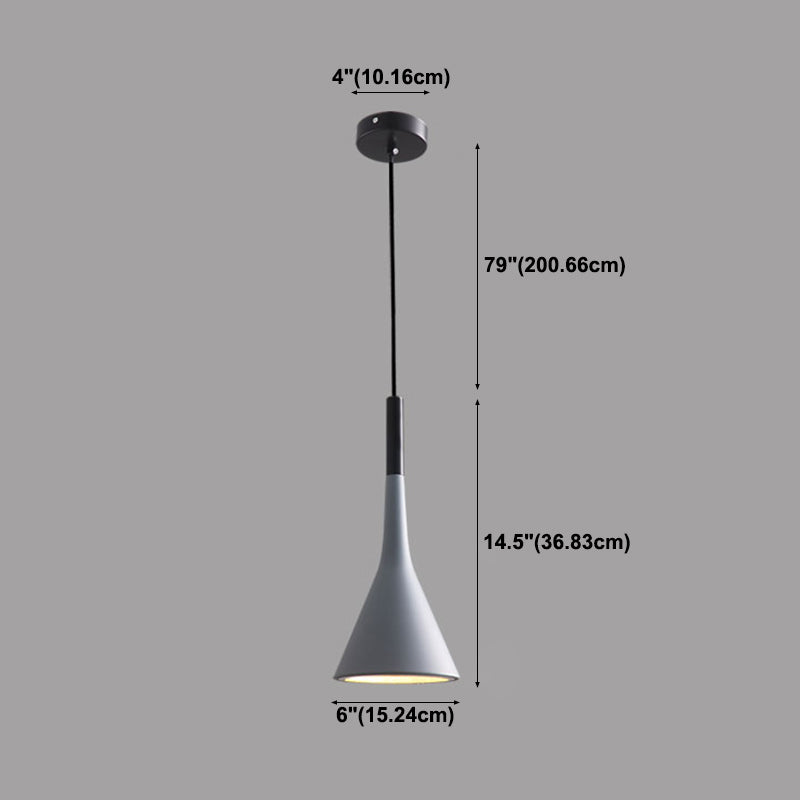 1 Lichthängeleuchte moderne Anhängerlampe mit Eisenschatten für Wohnzimmer