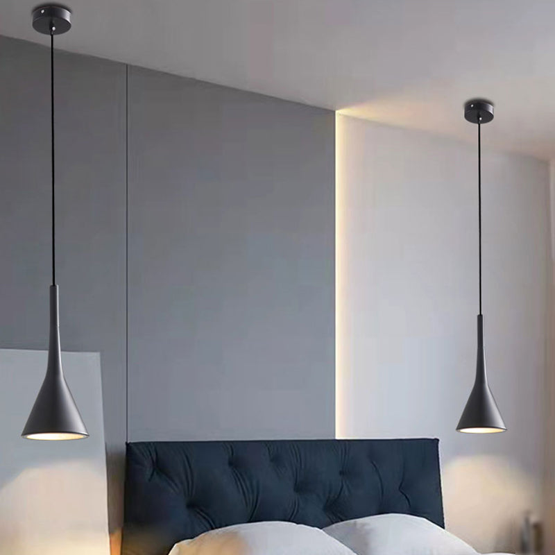 1 Lichthängeleuchte moderne Anhängerlampe mit Eisenschatten für Wohnzimmer