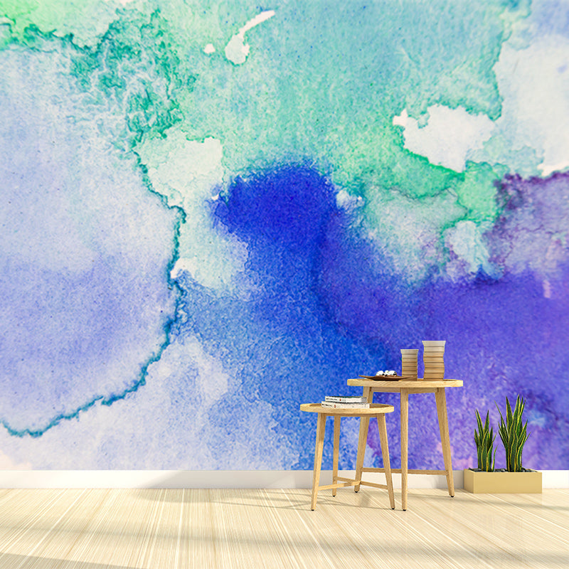 Photography Stain Resistant Wall Mural Wallpaper Watercolor Sitting Room Wall Mural