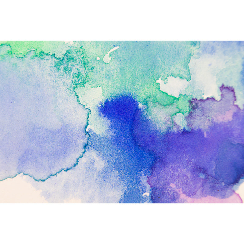 Photography Stain Resistant Wall Mural Wallpaper Watercolor Sitting Room Wall Mural