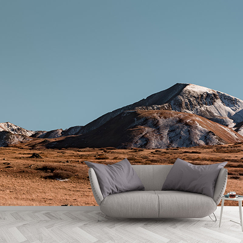 Modern Photography Mural Wallpaper Mountain Range Living Room Wall Mural