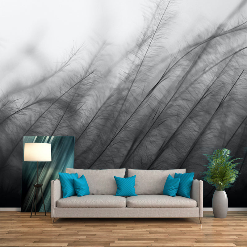 Photography Environment Friendly Mural Wallpaper Soft Feathers Bedroom Wall Mural