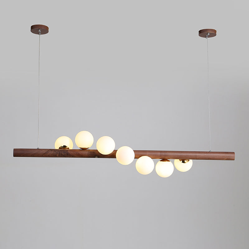 Moderne Stil sphärische Insel Lichter Holz große Küchenheize Leuchten