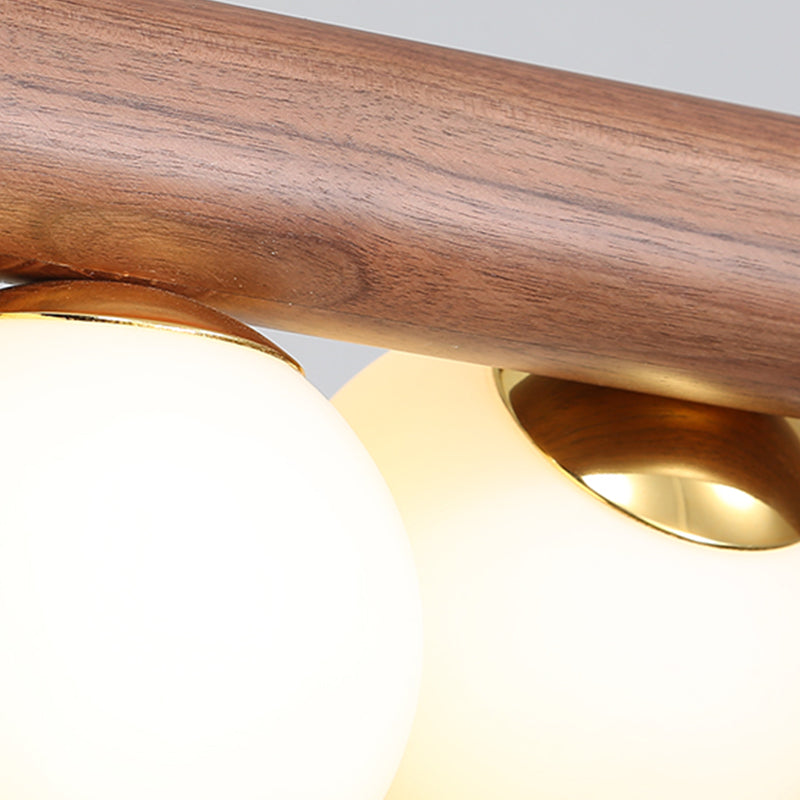 Moderne Stil sphärische Insel Lichter Holz große Küchenheize Leuchten