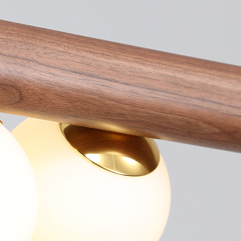 Moderne Stil sphärische Insel Lichter Holz große Küchenheize Leuchten
