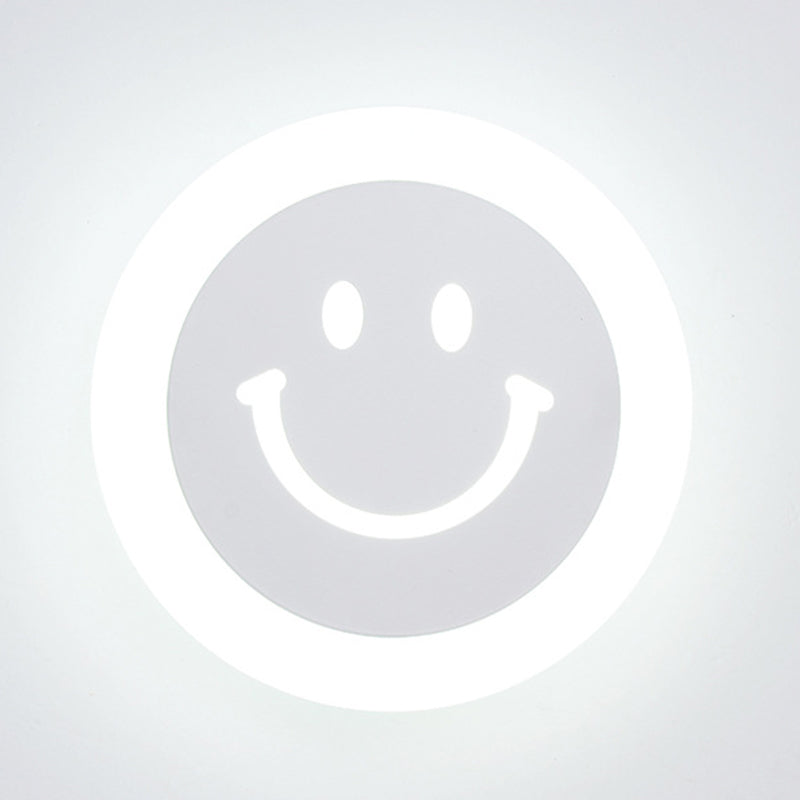 Modern Style Round Sconce Light Fixtures Metal 1 Light Wall Mounted Lighting