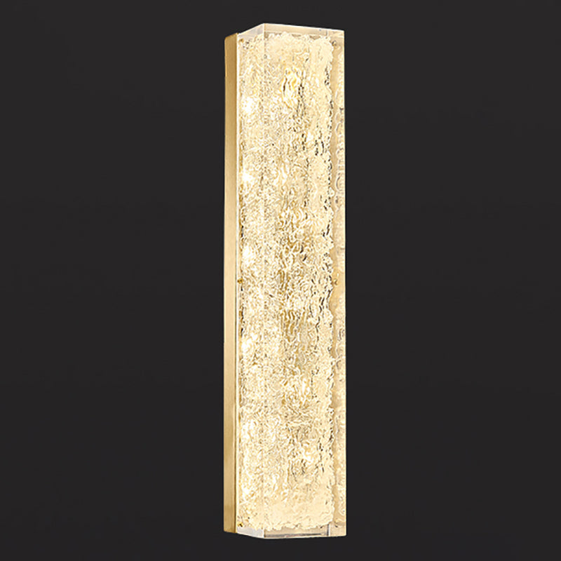 Modern Style Brass Wall Light Cylinder 1 Light Wall Sconce for Living Room