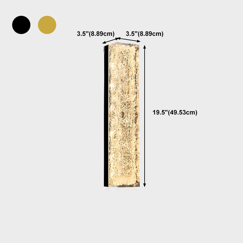 Moderner Stil Messing Wandleuchte Zylinder 1 leichte Wandleuchten für Wohnzimmer