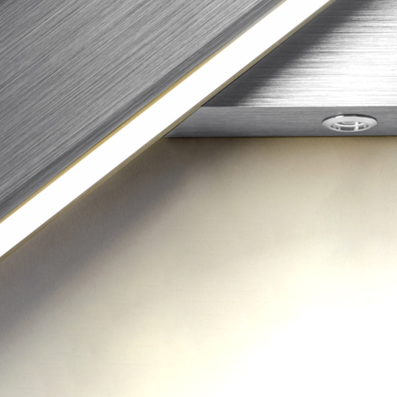 Square Shape Metal Wall Light Modern 1-Light Wall Mounted Light Fixture