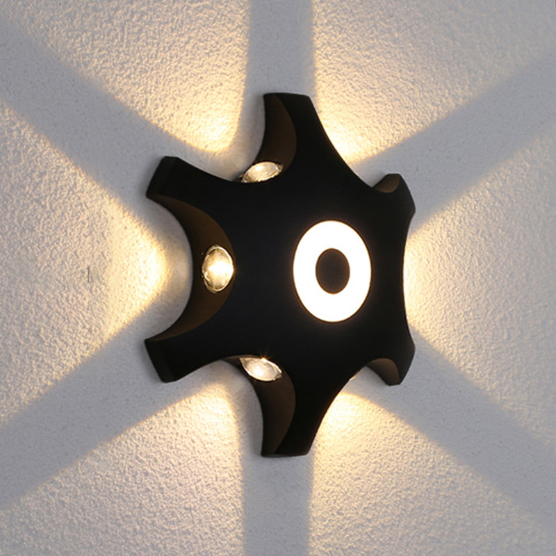 Wandleuchte minimalistische LED -Metallwand montiertes Licht montiert