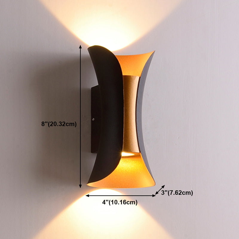 Wandleuchte minimalistische LED -Metallwand montiertes Licht montiert