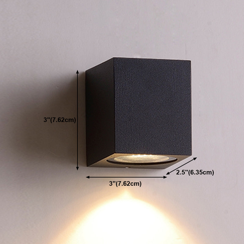 Wandleuchte minimalistische LED -Metallwand montiertes Licht montiert