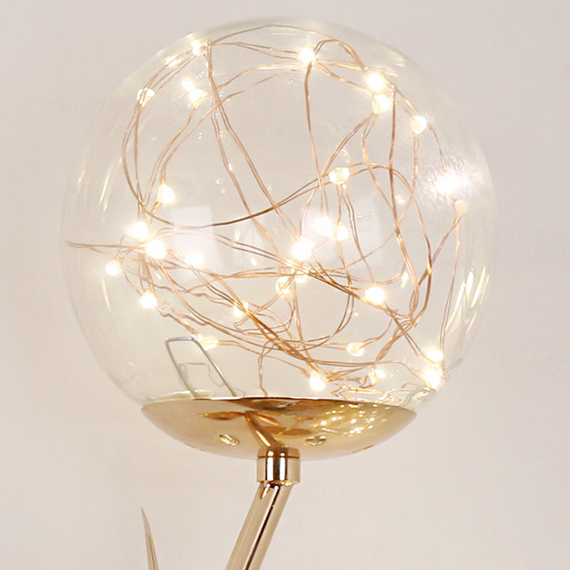 Glaskugelform Wand Licht moderne 1-Licht-Wandmontageleuchte