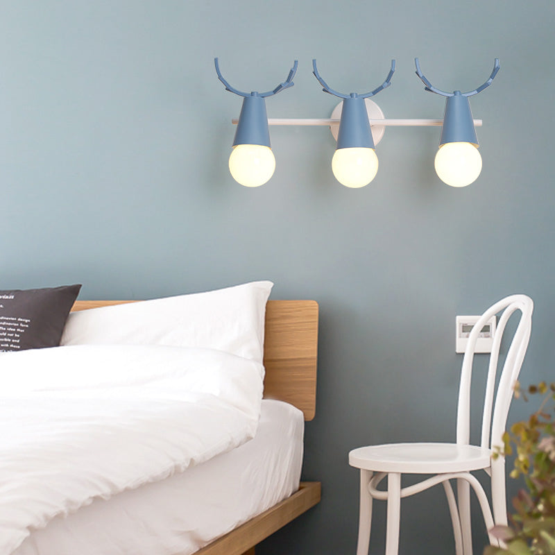 Wall Mount Light Fixture Nordic Metal Kids Bedroom Wall Mount Light