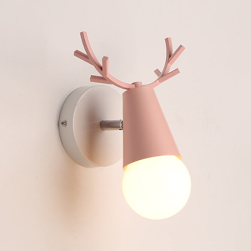 Wall Mount Light Fixture Nordic Metal Kids Bedroom Wall Mount Light