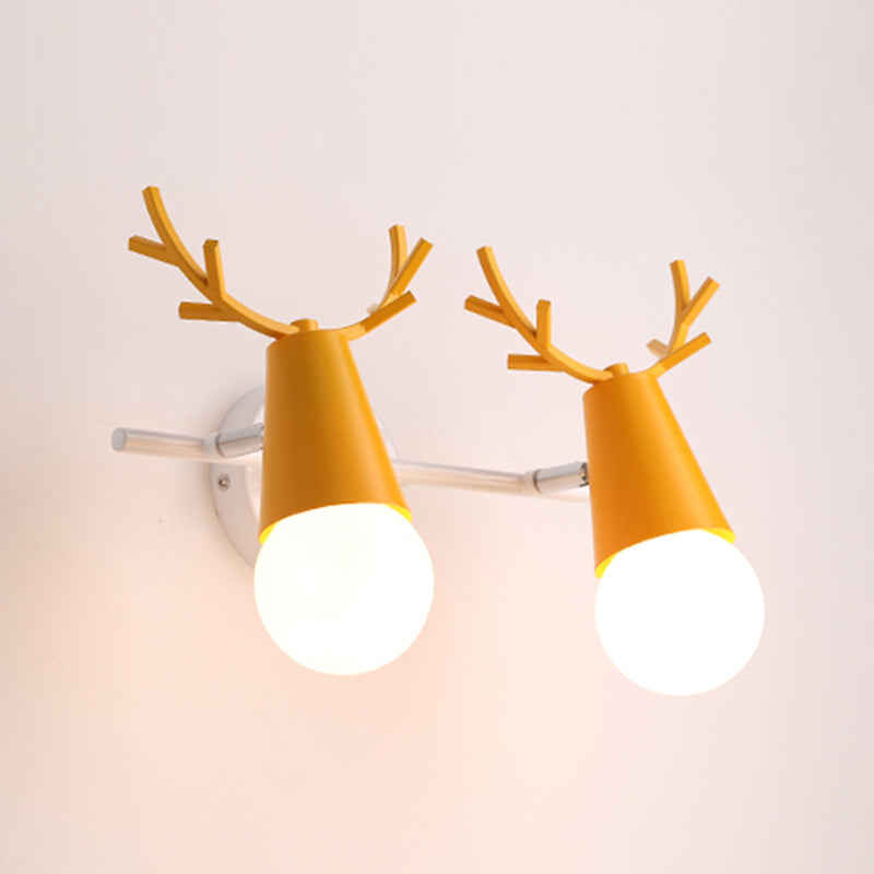 Wall Mount Light Fixture Nordic Metal Kids Bedroom Wall Mount Light