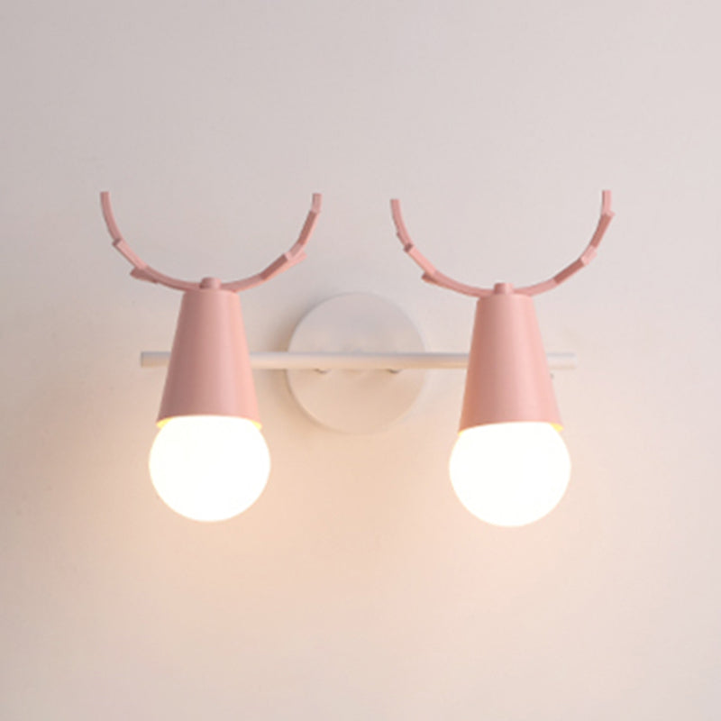 Wall Mount Light Fixture Nordic Metal Kids Bedroom Wall Mount Light