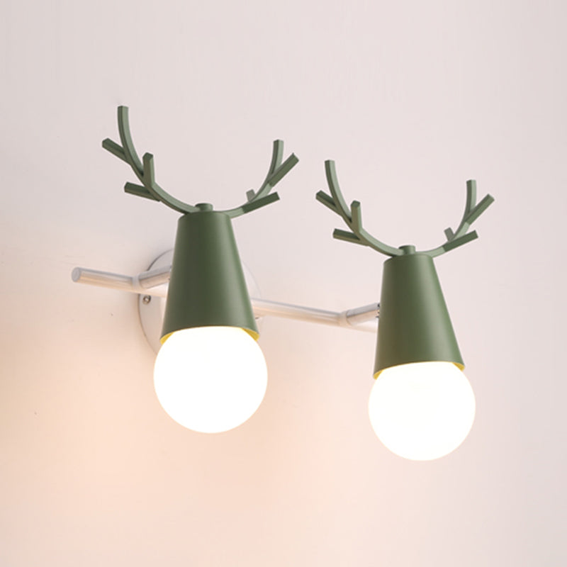 Wall Mount Light Fixture Nordic Metal Kids Bedroom Wall Mount Light