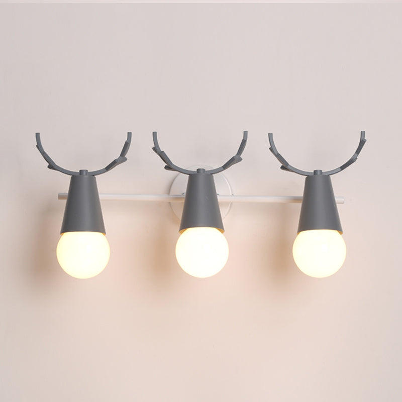 Wall Mount Light Fixture Nordic Metal Kids Bedroom Wall Mount Light