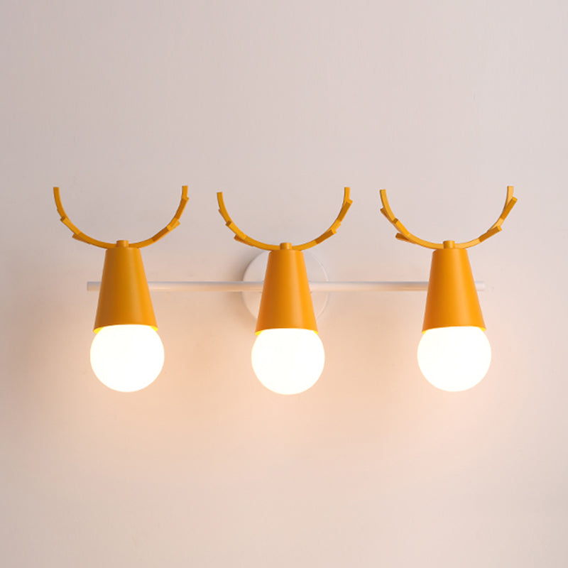 Wall Mount Light Fixture Nordic Metal Kids Bedroom Wall Mount Light