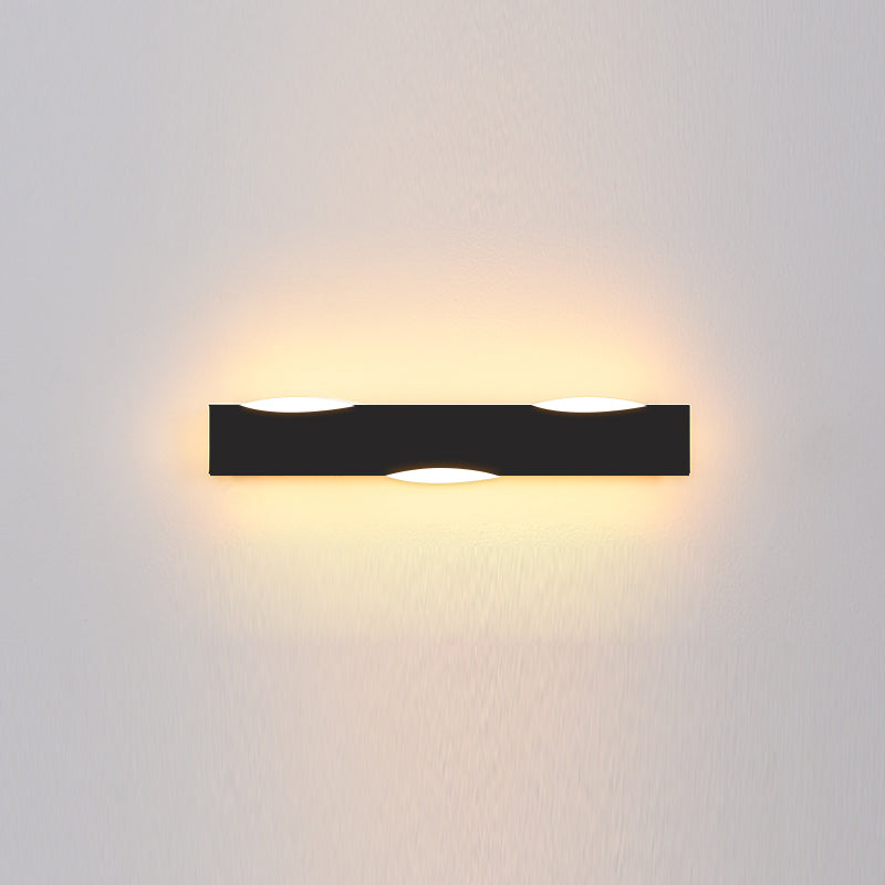 Linear Shape Metal Wall Sconce Lighting Modern Style 1 Light Wall Mounted Light Fixture