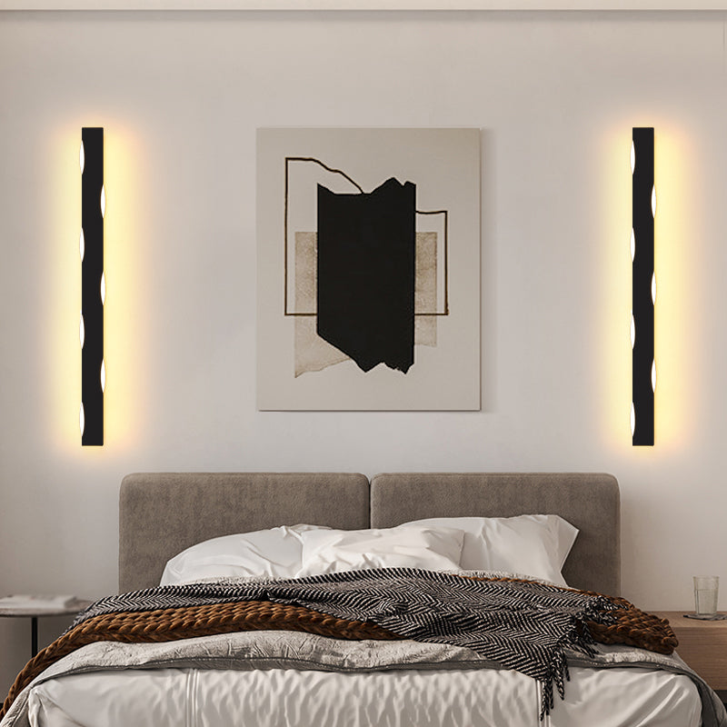 Forma de forma lineal Iluminación de pared de metal Estilo moderno 1 Luz de la pared de luz Luz de la pared de la luz.