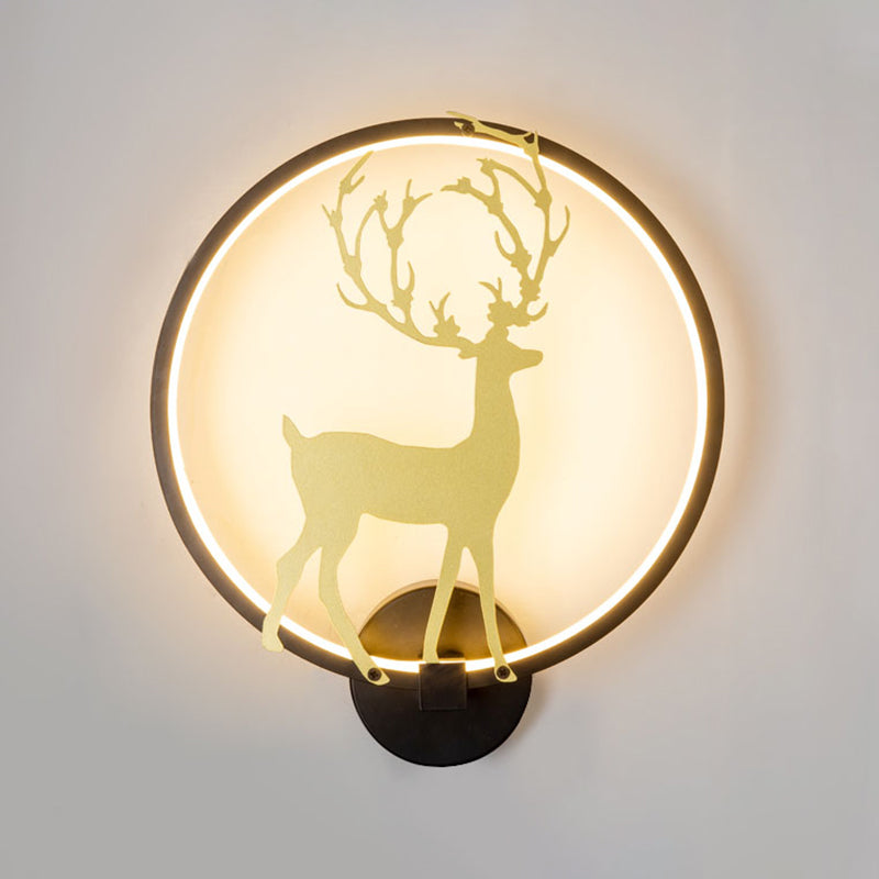 Stile per bambini a forma unica murale in metallo 1 lampada montata a parete leggera