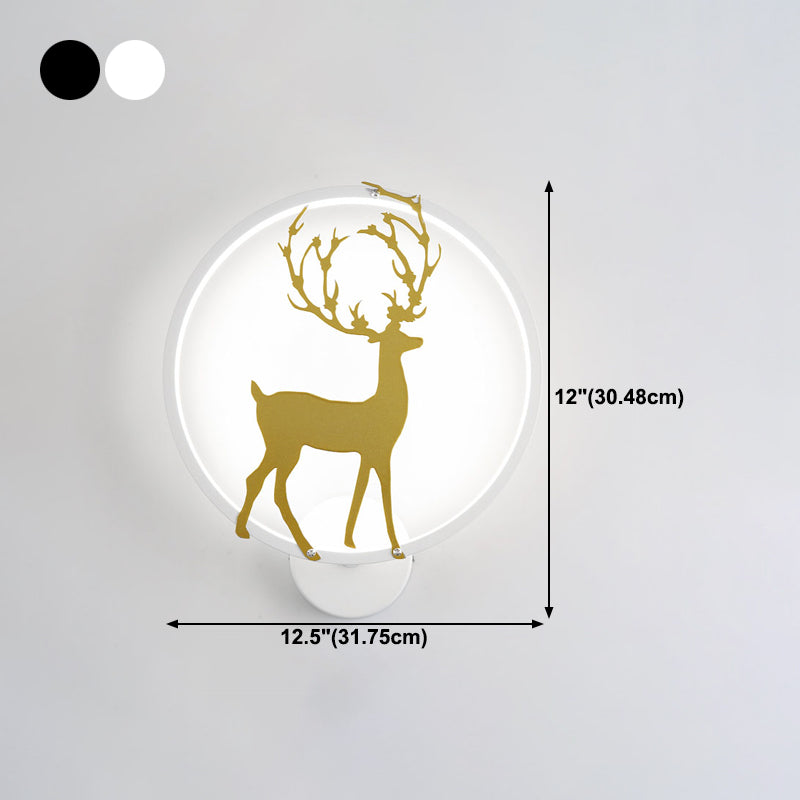 Kids Style Unique Shape Wall Light Metal 1 Light Wall Mounted Light Fixture