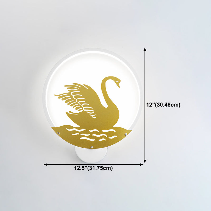 Kids Style Unique Shape Wall Light Metal 1 Light Wall Mounted Light Fixture