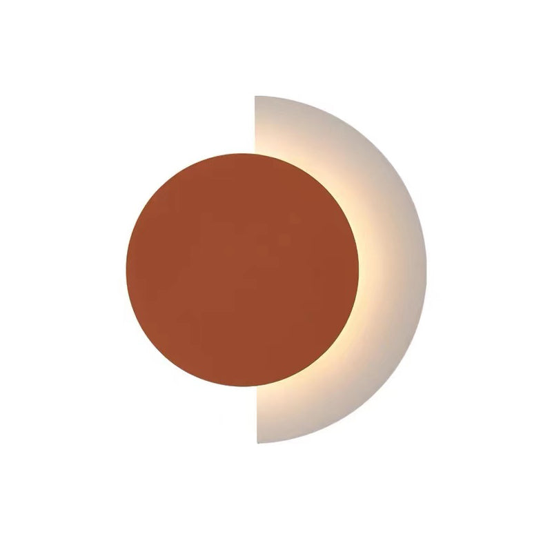 Estilo moderno de forma redonda de pared de pared de metal de montura de pared de 1 luces