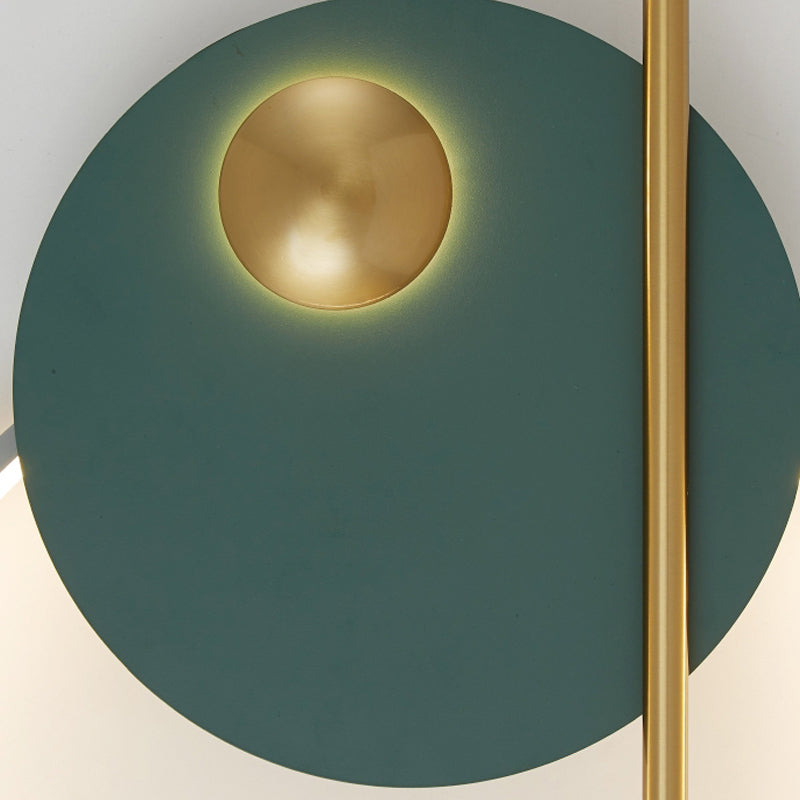 Estilo moderno de forma redonda de pared de pared de metal de montura de pared de 1 luces