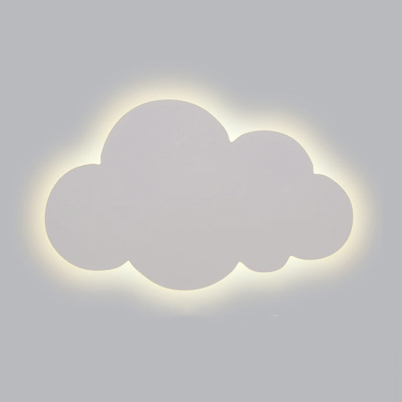 Accogliente a parete in metallo a forma di nuvola in stile per bambini a 1 luci a parete lampada montata