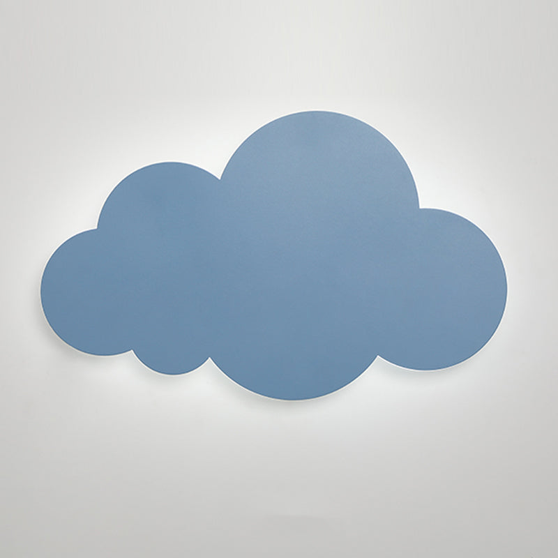 Accogliente a parete in metallo a forma di nuvola in stile per bambini a 1 luci a parete lampada montata
