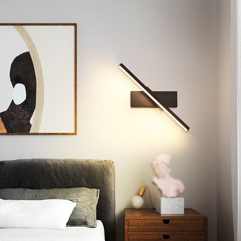 Lámparas de pared lineales de estilo moderno 1 Lámparas de pared de pared ligeras