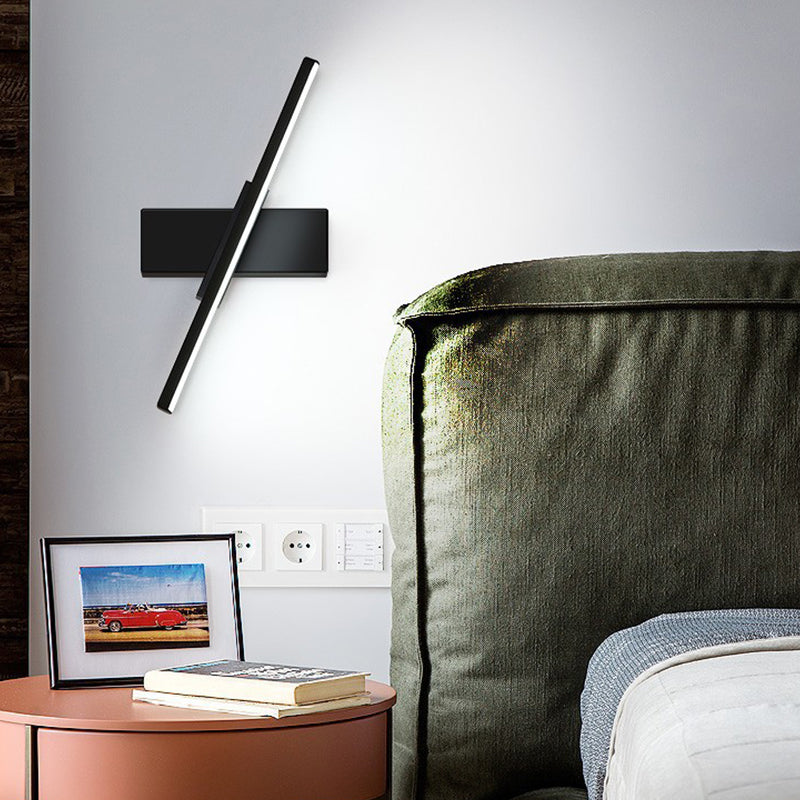 Modern Style Linear Wall Lamps Metal 1 Light Wall Mounted Lamps