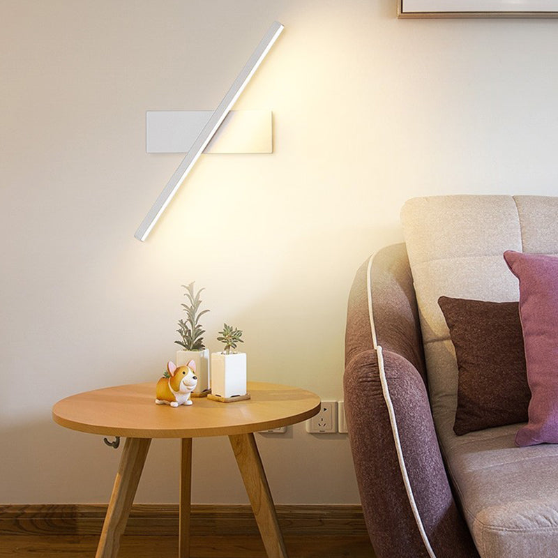 Modern Style Linear Wall Lamps Metal 1 Light Wall Mounted Lamps