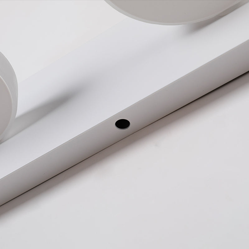 Accensione a parete geometrica metallica moderna lampada da parete a specchio multidie moderno in bianco