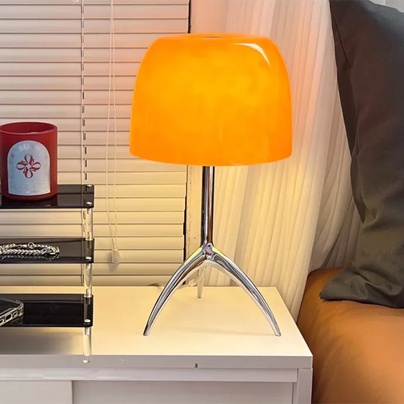 Round Shape Metal Table Lamp Modern Style 1-Light Table Lamp Fixtures