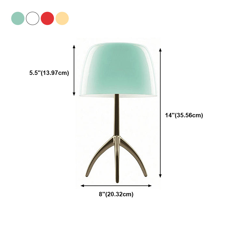 Round Shape Metal Table Lamp Modern Style 1-Light Table Lamp Fixtures
