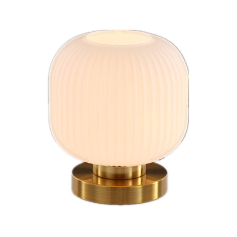 Lampes de table de nuit géométrique en verre de style moderne.