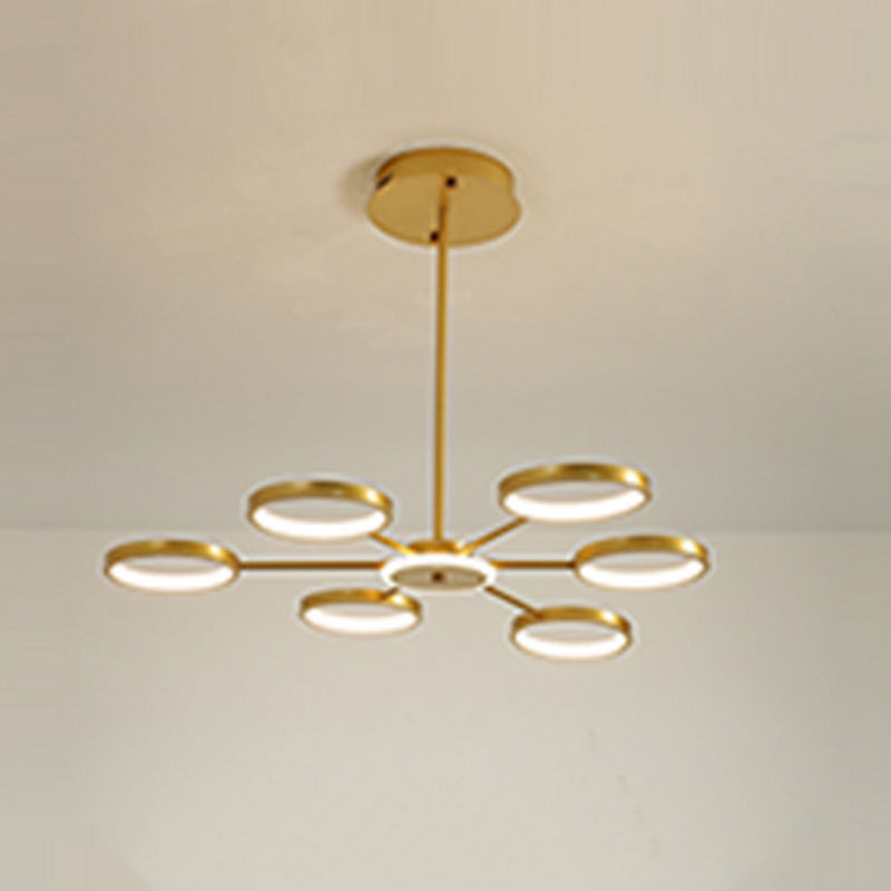 Moderne Geometrieformheize Kronleuchter Metall Kronleuchter Beleuchtung