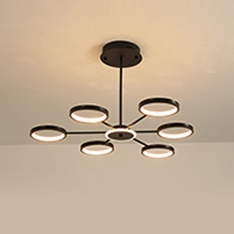 Moderne Geometrieformheize Kronleuchter Metall Kronleuchter Beleuchtung