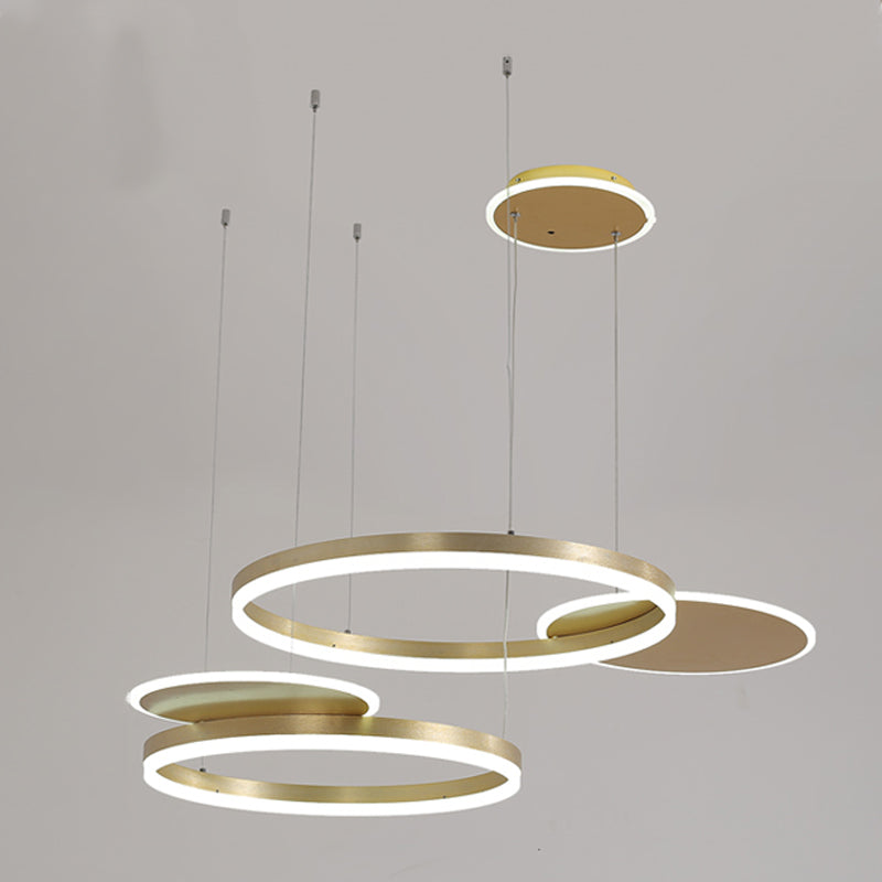 Radform Kronleuchter Lichter moderne Metall 4 helle Kronleuchterbeleuchtung