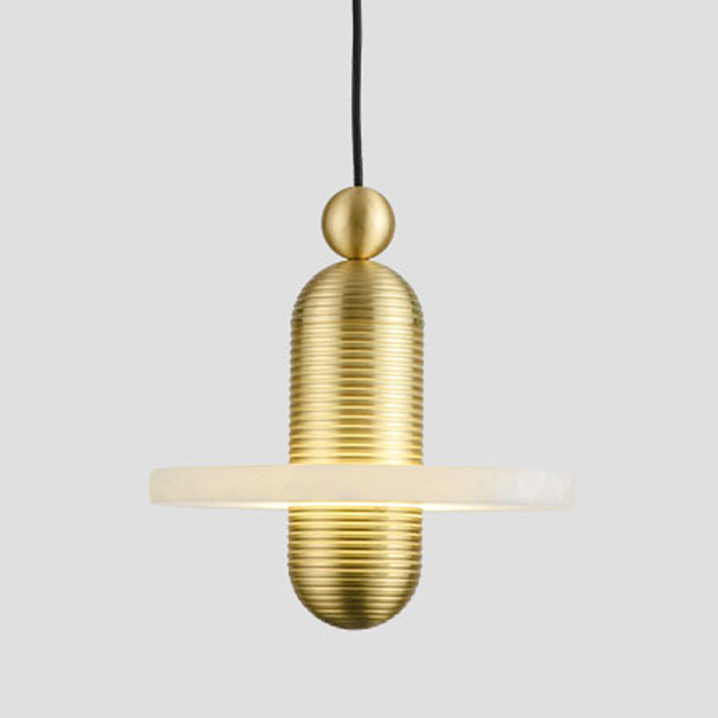 Marble Hanging Light Contemporary Simplicity Pendent Lighting Fixture for Drawing Room
